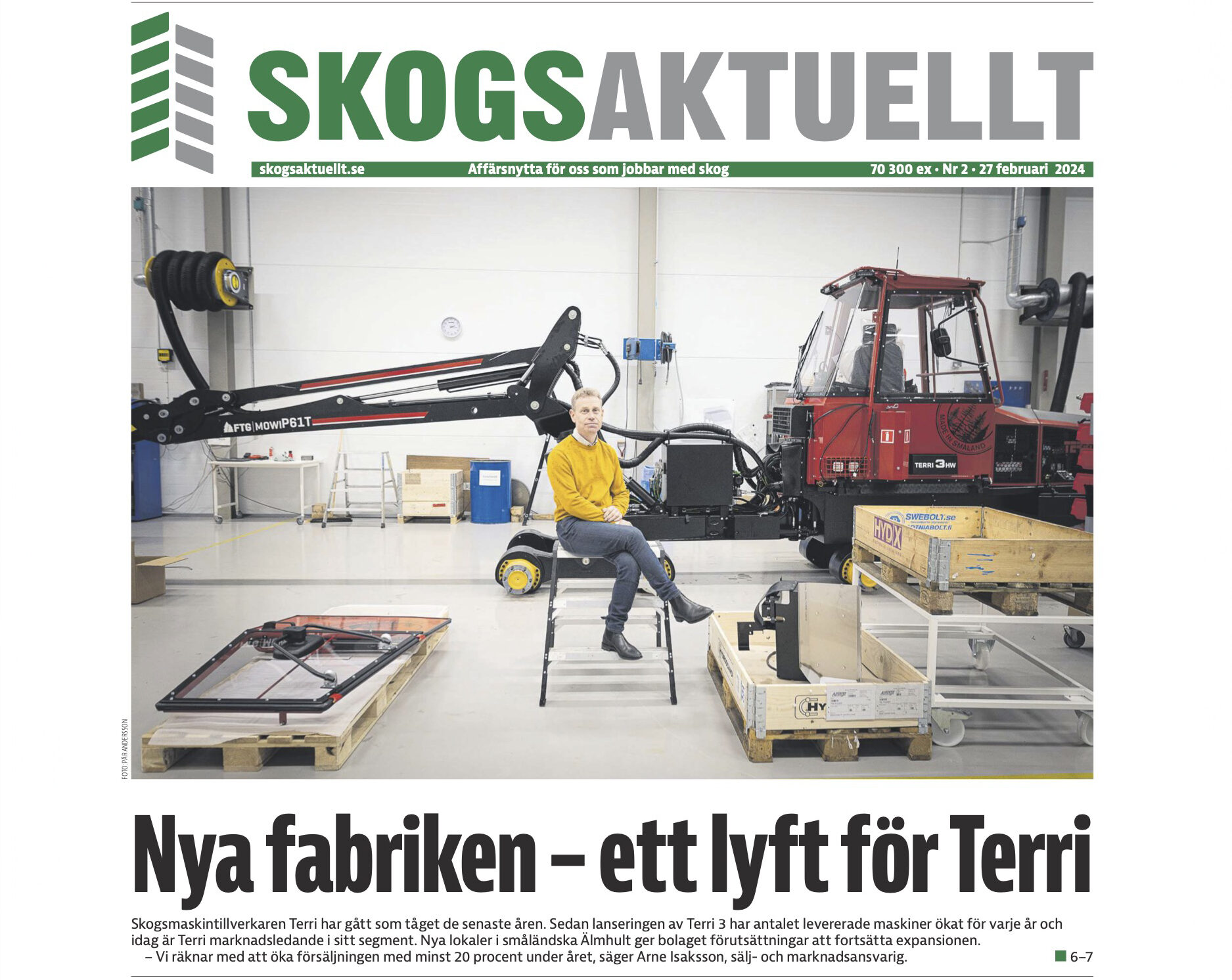 Skogsaktuellt uppmärksammar Terri